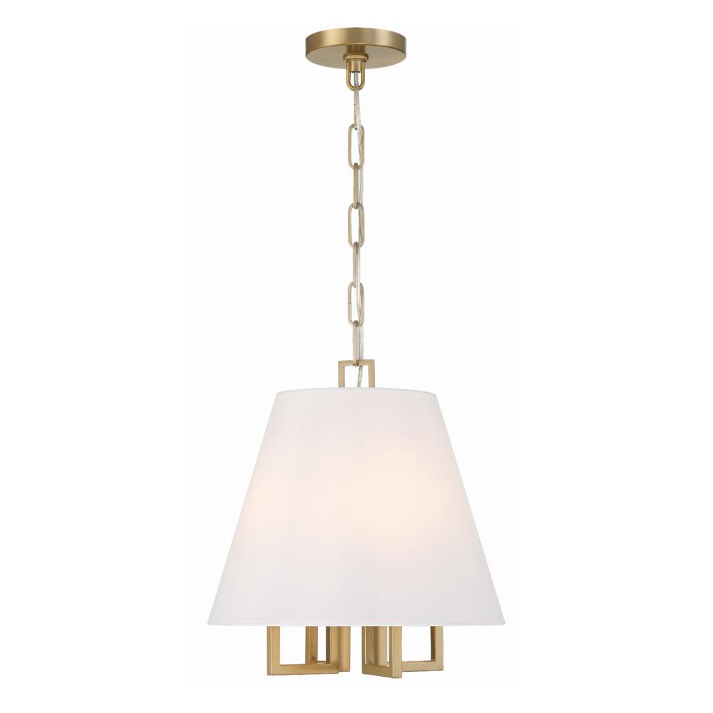 Libby Langdon for Crystorama Westwood 4 Light Vibrant Gold Pendant